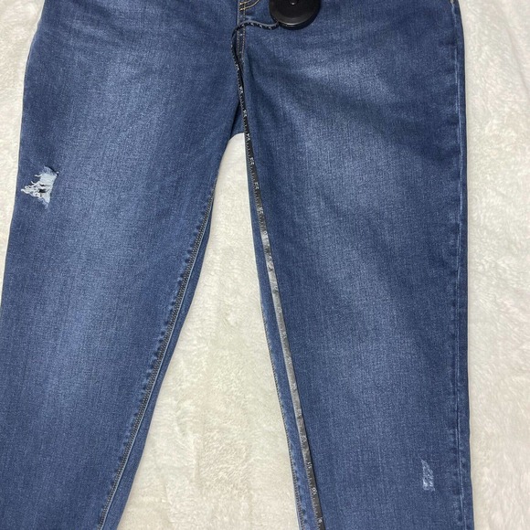 Spanx Jeans Leggings Skinny Jeans Distressed Ankle Size XL Dark Wash - Picture 5 of 13